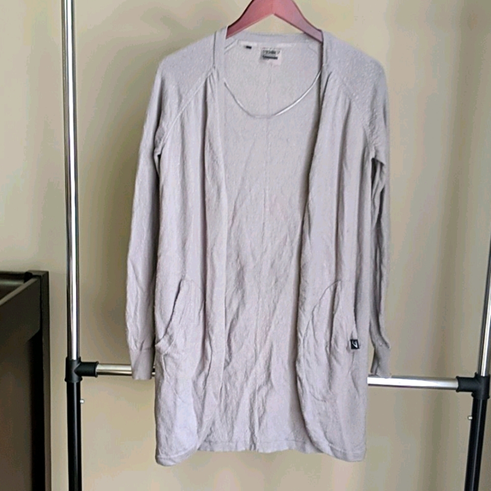 Gymshark gray wool cardigan XS